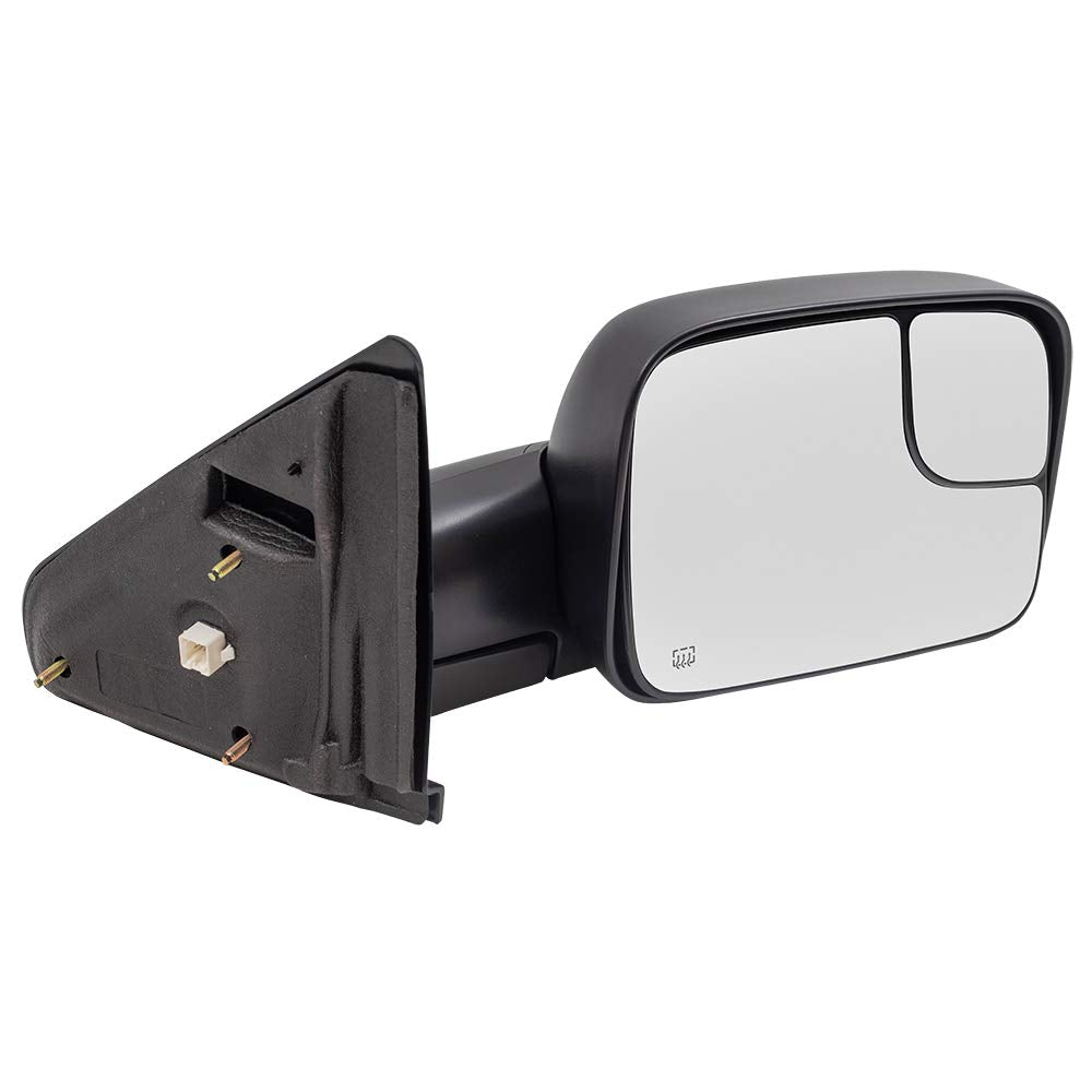 Brock Replacement Passenger Power Side Trailer Tow Flip-Up Mirror Heated 7x10 Compatible with 2002-2008 Ram 1500 Pickup Truck 55