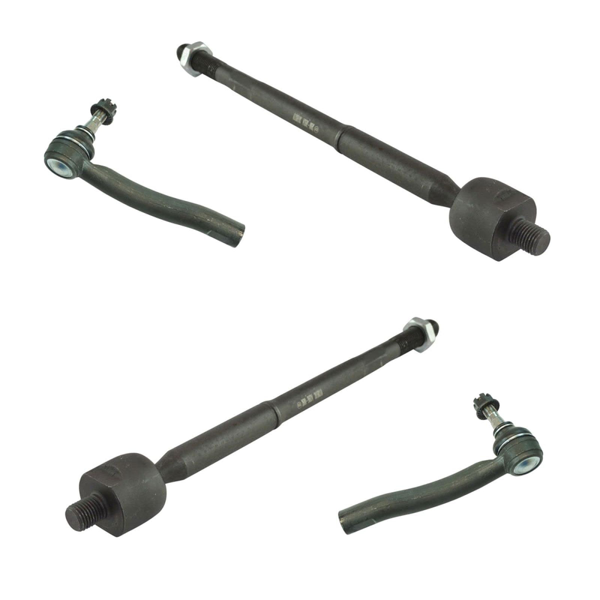 TRQ Front Tie Rod Set Compatible with 2004-2009 Toyota Prius