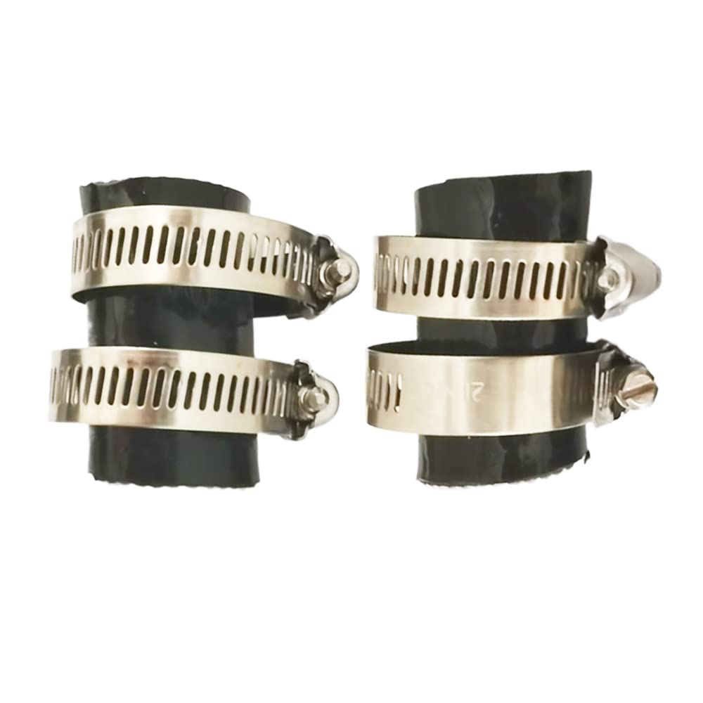 Dskoiph Pack Of 2 Exhaust Couplings Clamps 1''Id Compatible With Yamaha Banshee Yzf350 Yfs200 Raptor Blaster Kx80 Kx125 Kx250 Cr