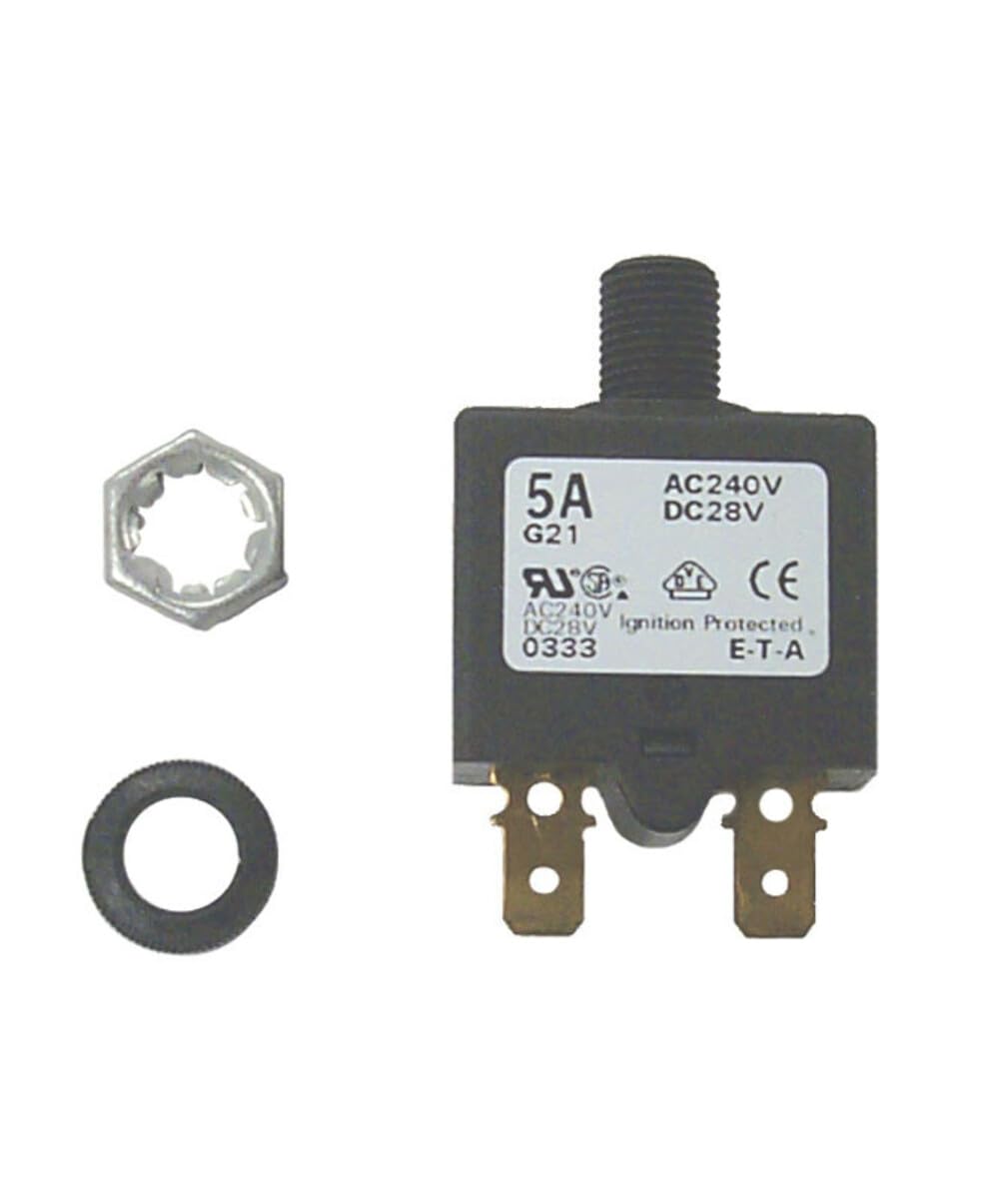 Sierra International Sierra Cb41200 5 Amp Marine Resettable Circuit Breaker