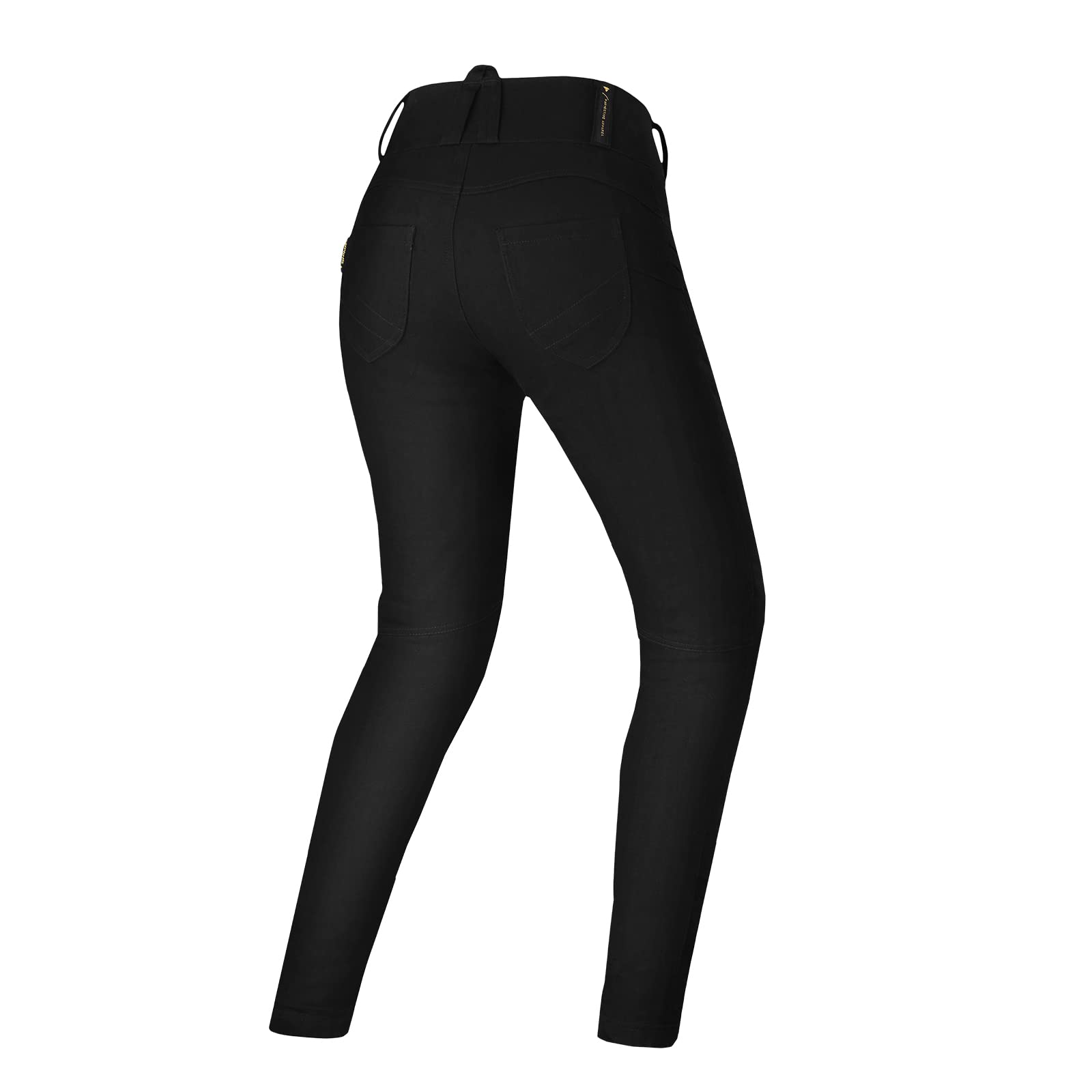 Shima Nox 2.0 Motorcycle Jeggins For Women - Breathable, Elastic, Slim Fit Biker Jeggins Womens With Duraql Layer, Slim Fit, Ce Knee And Hip Armor Pads (Black, Xl)