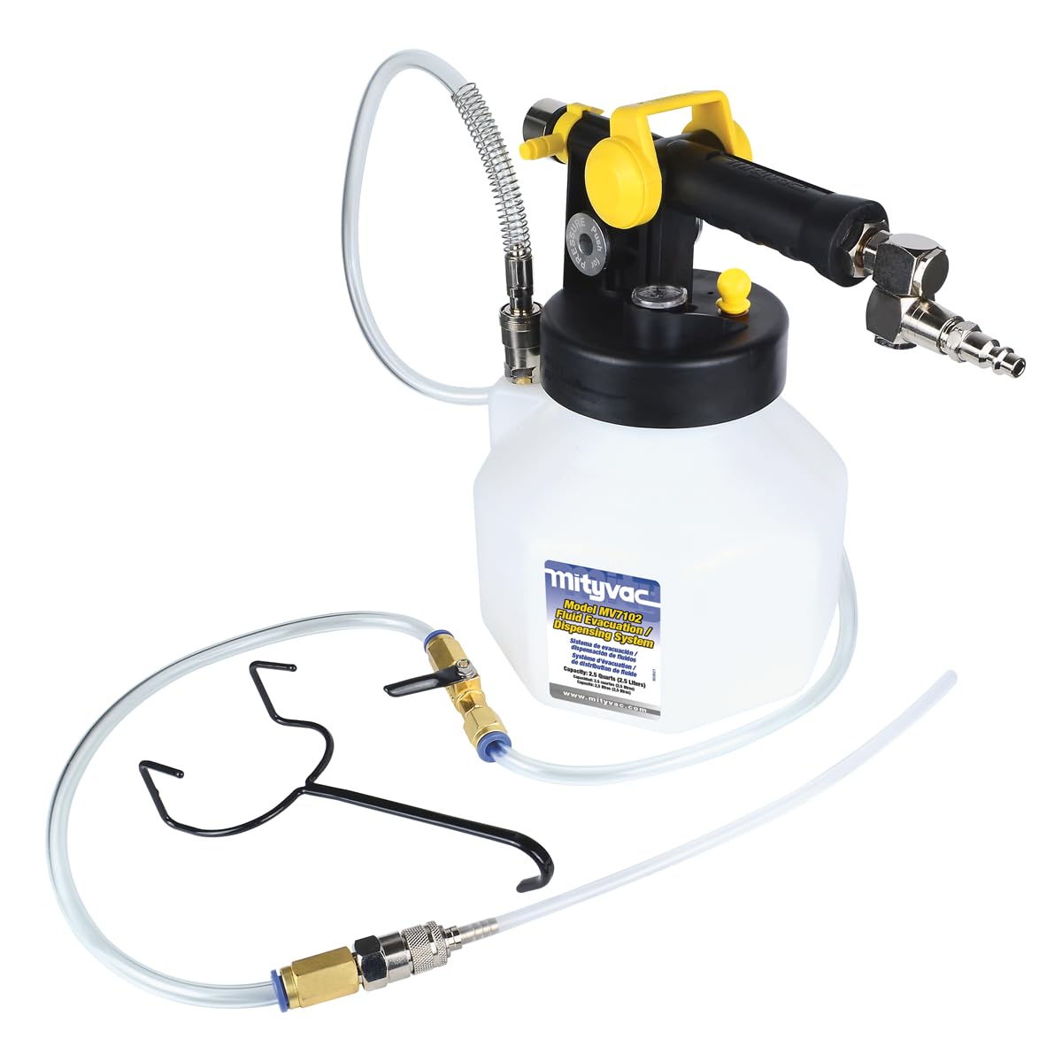 Mityvac MV7102 Fluid Extractor Dispenser for Evacuating, Topping-Off, Refilling Reservoirs or Bleeding Hydraulic Brake/Clutch Sy