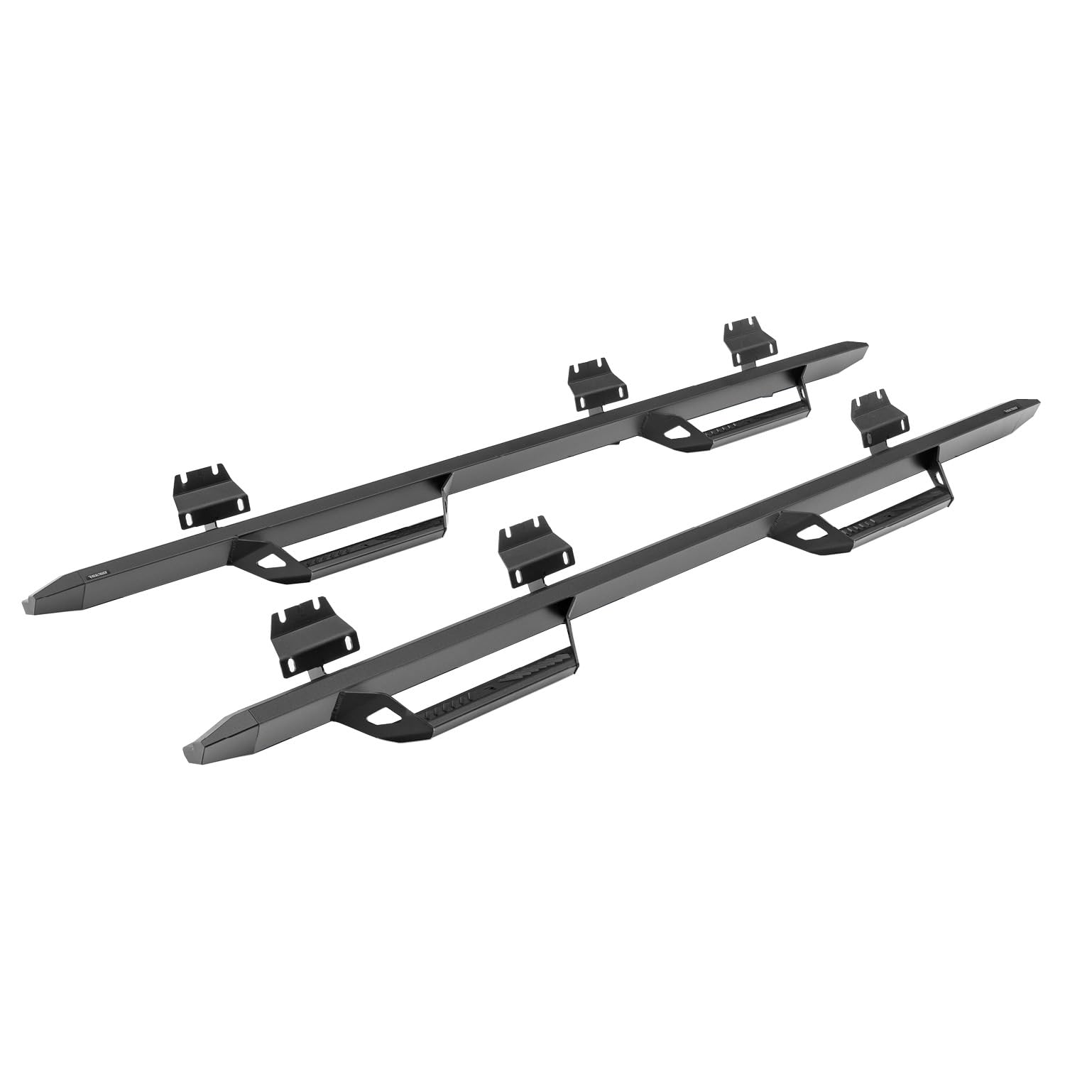 Realtruck Predator Pro Steps For Ford Bronco | Wheel-To-Wheel, Rust-Proof Aluminum, Textured Black | Prf2172B-Tx | Fits 2021-2024 Ford Bronco 4-Door, Srw Gas
