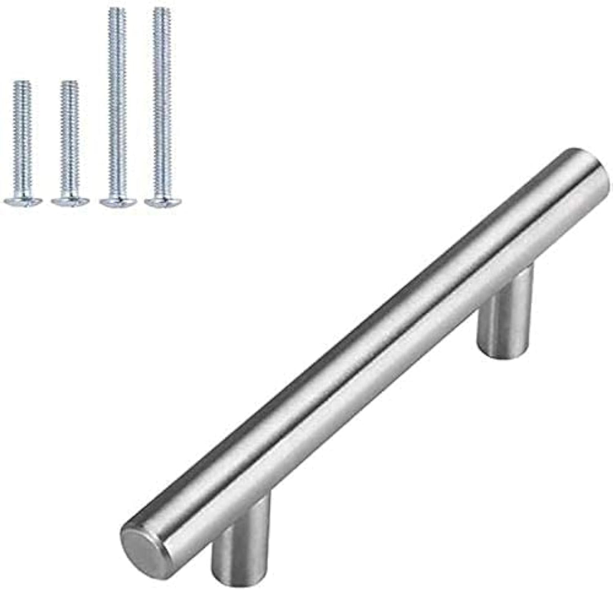 Homdiy 20Pack 3 Inch Brushed Nickel Cabinet Pulls Modern Cabinet Handles - Brushed Nickel Drawer Pulls Stainless Steel Cabinet Hardware,5 Inch Overall Cabinet Door Handles For Cabinets,Cupboard