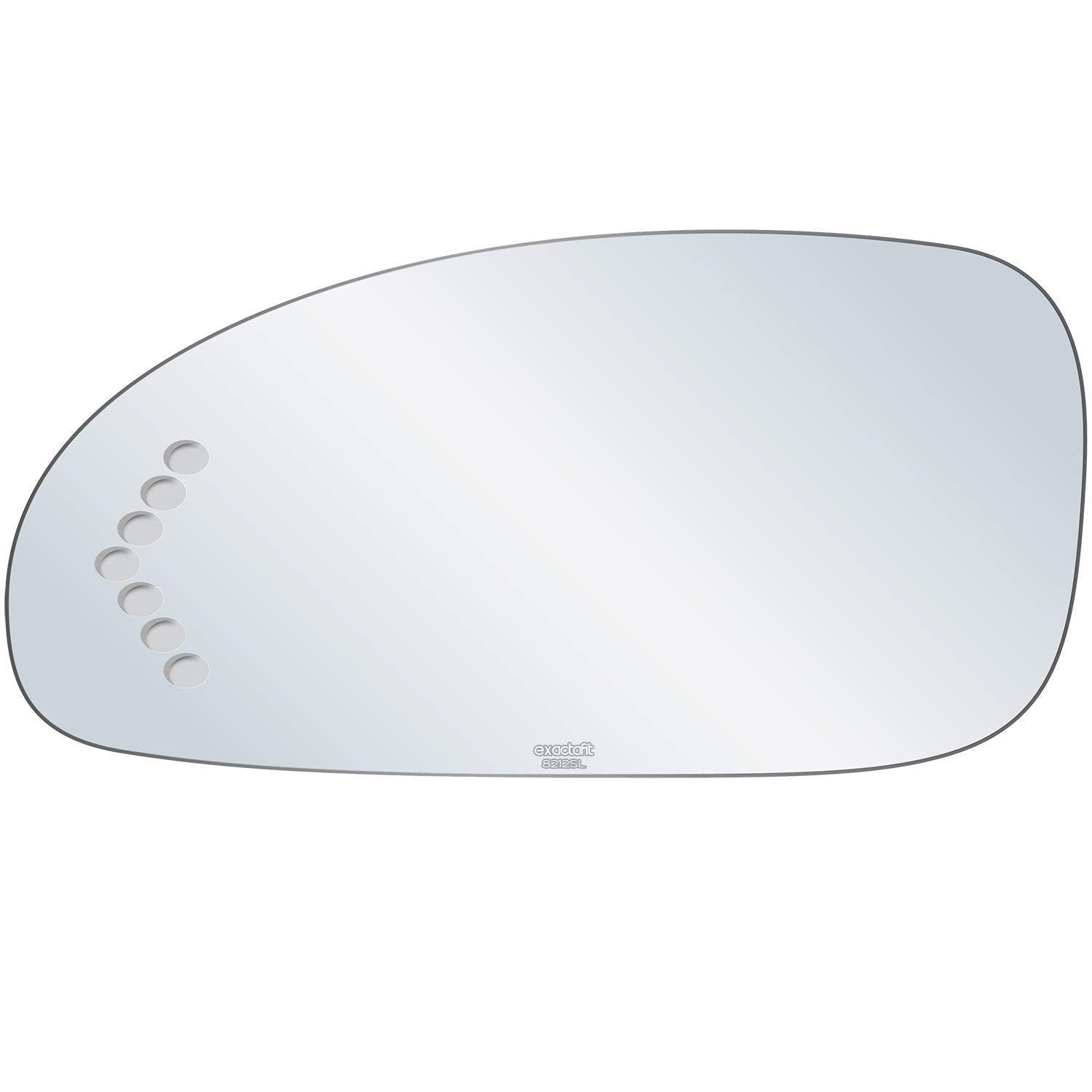 exactafit 8212SL Driver Side Mirror Glass Left Replacement With Turn Signal Arrow Compatible with 20032005 Buick LeSabre