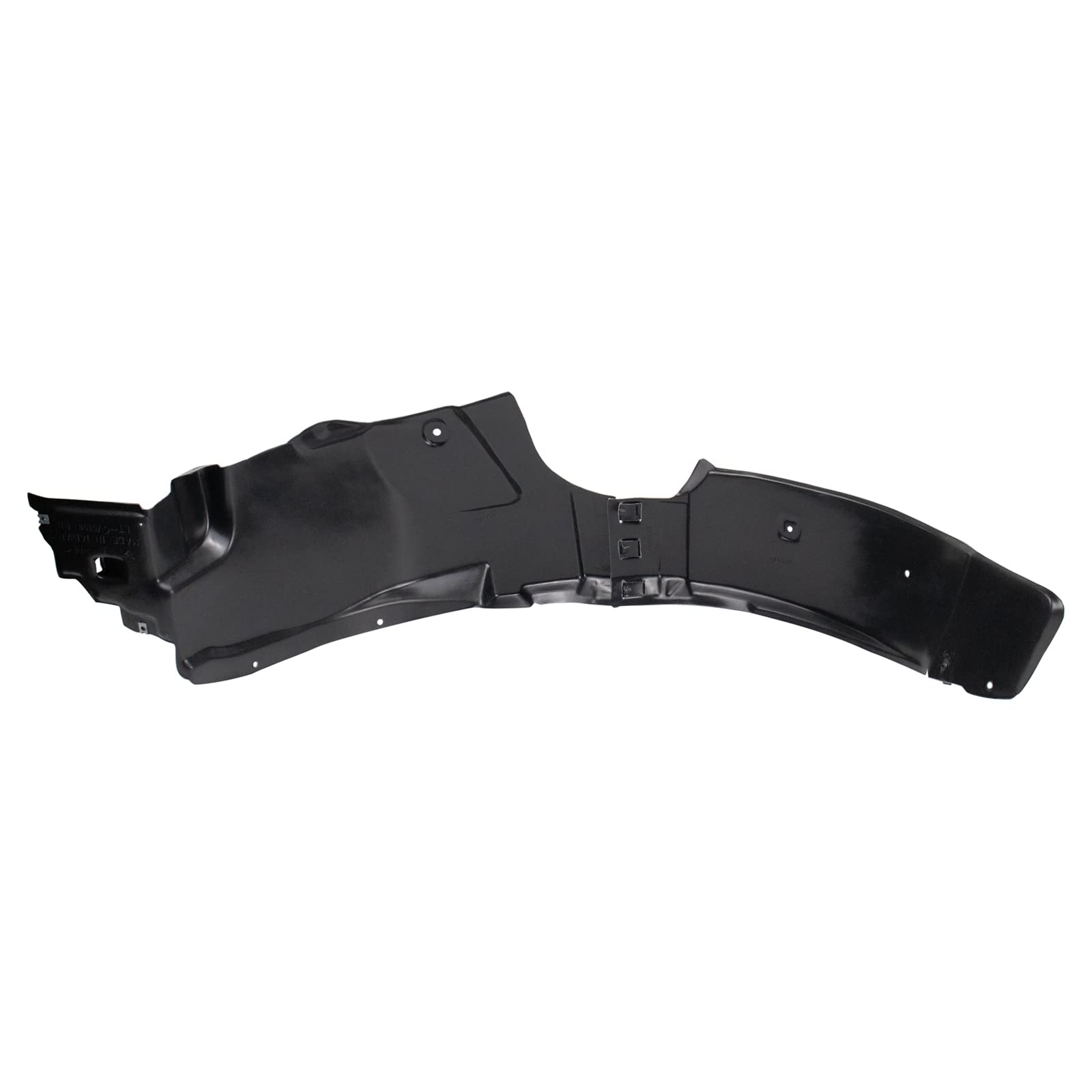 TRQ Front Right Inner Fender Liner Black Passenger Side Compatible with 2016-2019 Chevrolet Spark GM1249294