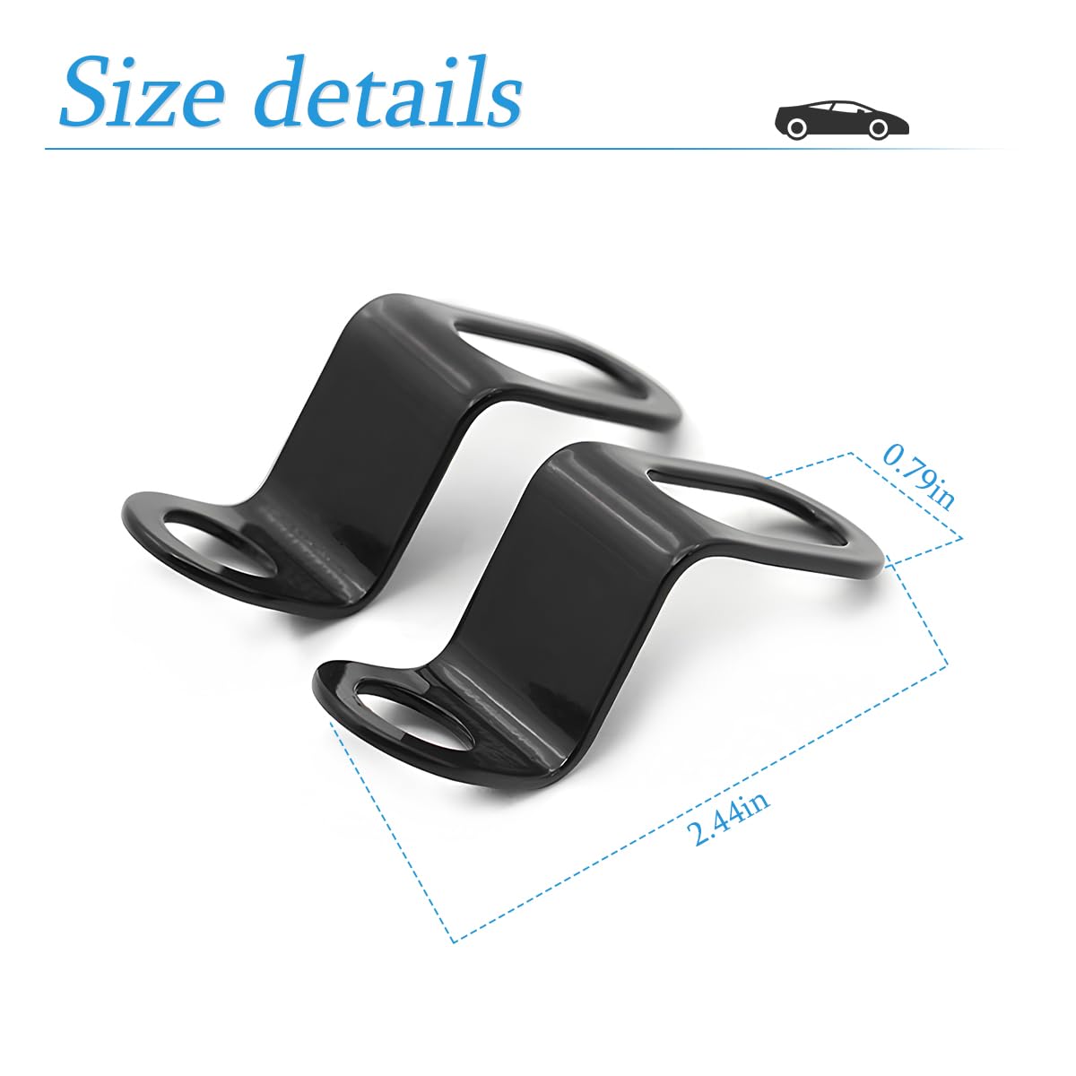 AUCELI Rear Turn Signals Brackets, 2PCS Motorcycle Rear Indicator Light Relocation Holder, Universal L Shape 12mm Hole Shock Bra