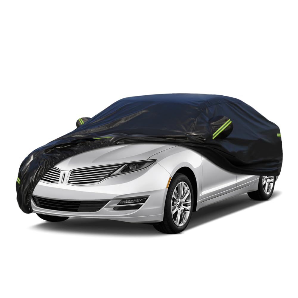 Kaugung 7 Layers Car Cover Custom Fit Lincoln Mkz From 2006 To 2025, Outdoor Waterproof All Weather Sun Rain Dust Snow Protectio