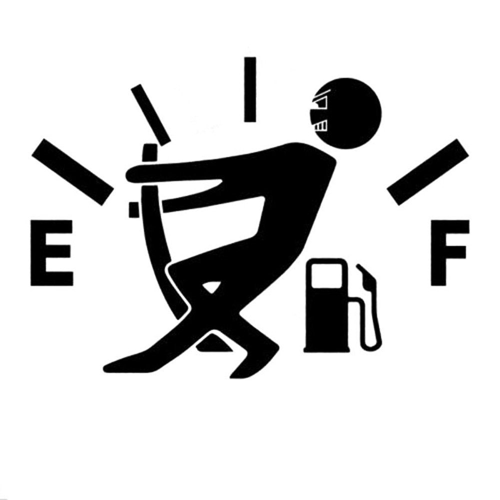 YOUNgFLY car Fuel Tank cap Stickers Decal Vinyl Stickers Funny Signs Decal Black