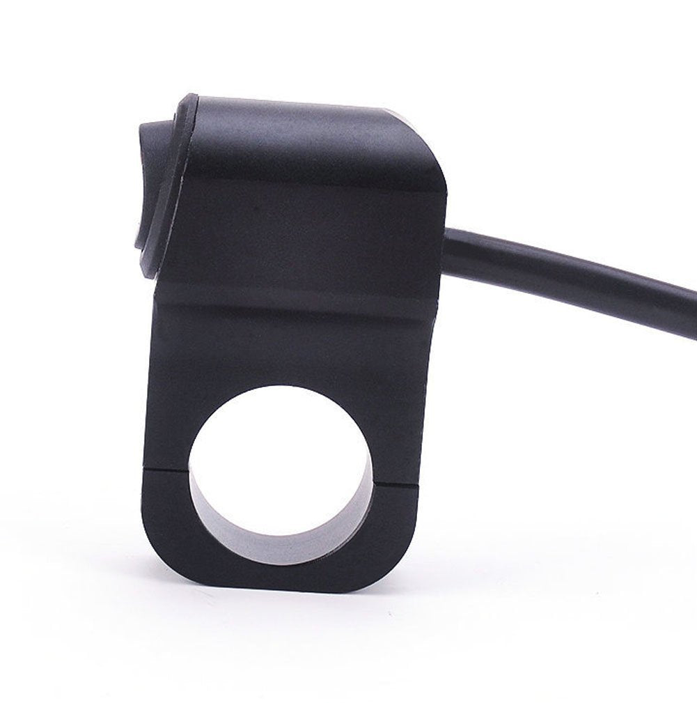 Carviya 12V Motorcycle Handlebar Turn Signal Switch CNC Aluminum with Indicator Light for 1'' 25mm Diameter Handlebar (for Fog L