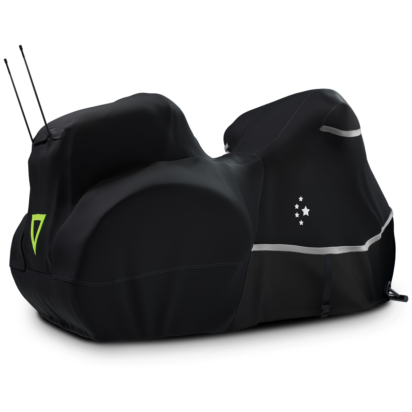 Li Libzaki Trike Cover, Heavy Duty 420D Waterproof For Harley Davidson, Goldwing, Chieftain, Challenger, Elite Storage, Black