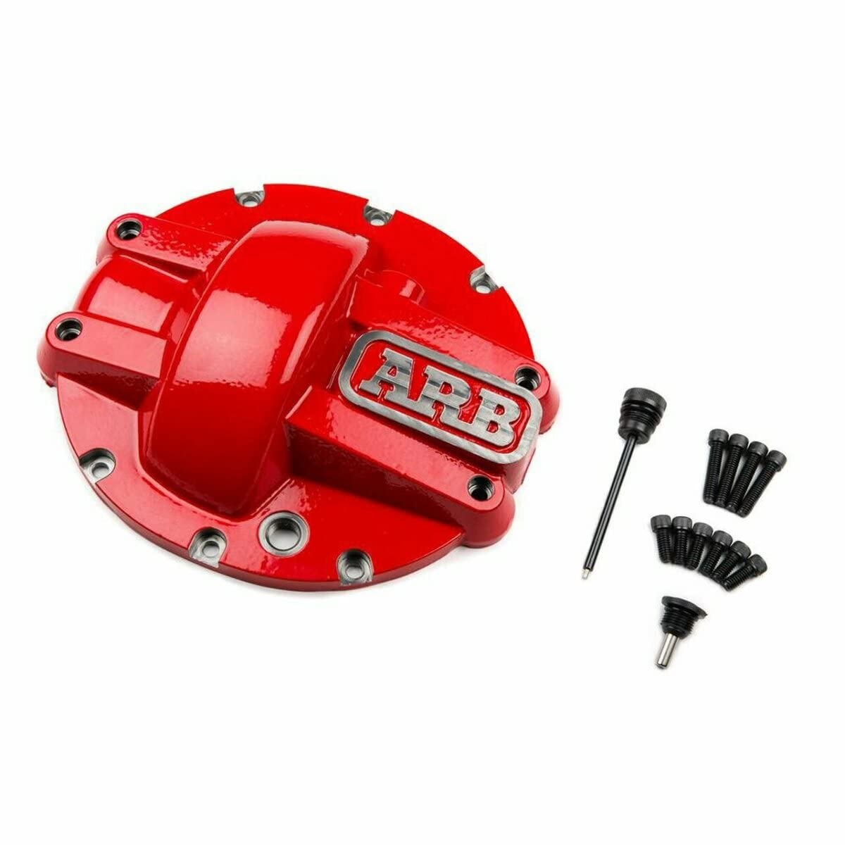 Arb 750012 Rear Differential Dana Cover Red For Wrangler Jl Rubicon And Jt Gladiator M220, Also Sport/Sahara With Lsd Or Manual