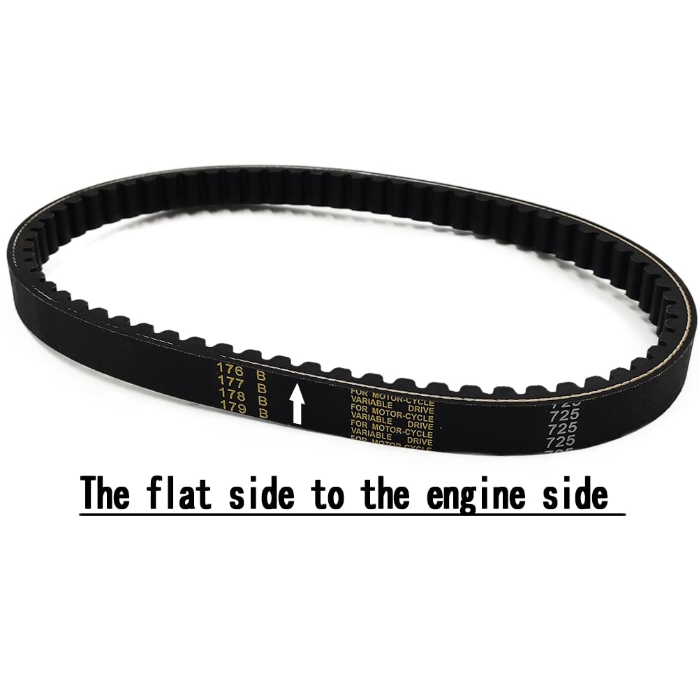 Qymoto Go Kart Drive Belt 725, Hammerhead 80T, Mudhead 208R Belt, 14704 Belt For Trailmaster Mid Karts Mb200, 30 Series Torque Converter Belts, Comet Go Kart Belt Asw 14704