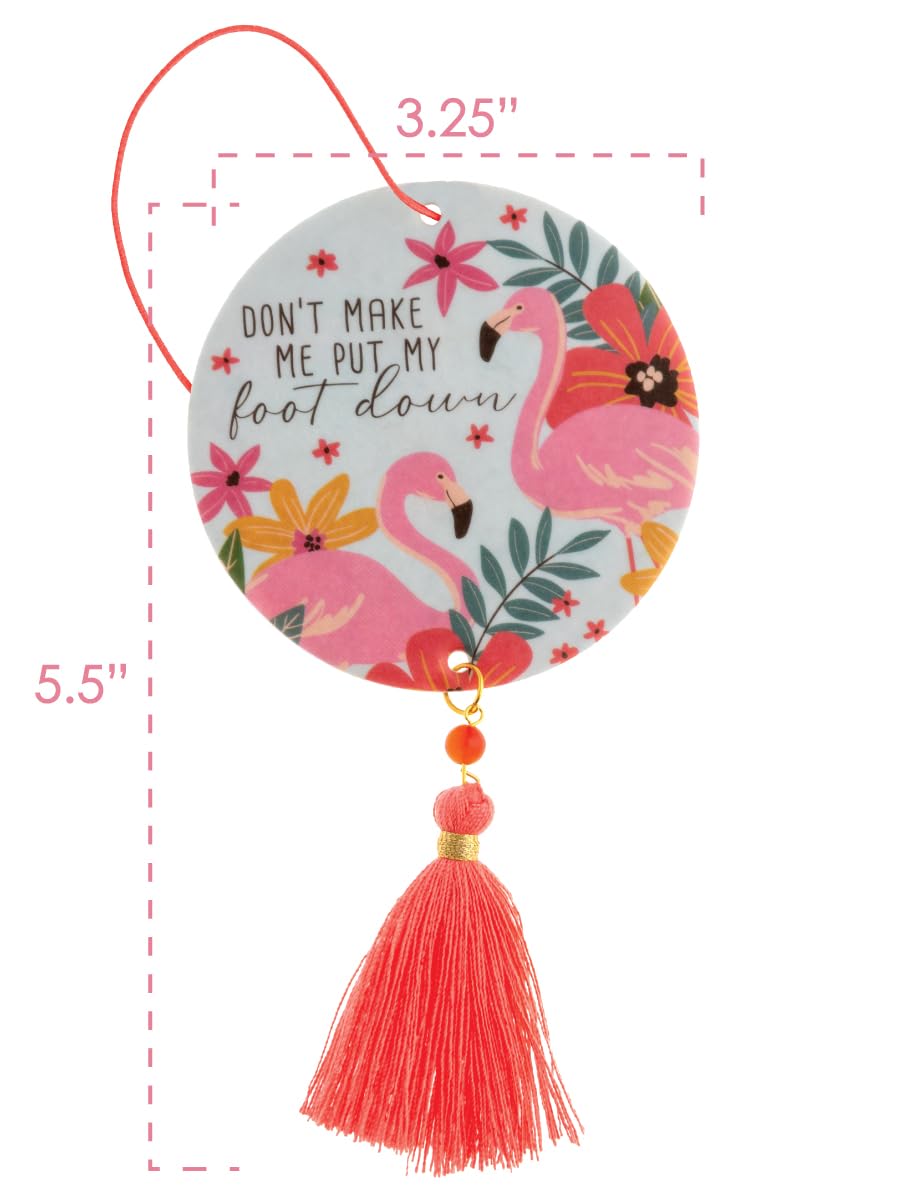 Karma, Essential Oil Air Freshener For Cars Set Of 2, Home & Office - Colorful Decorative Hanging Air Freshener With Tassel, Fla