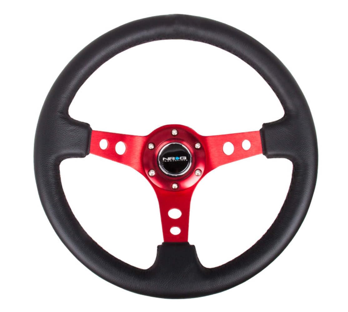 NRG Innovations NRG-RST-006RD Reinforced Steering Wheel - 350mm Sport ...