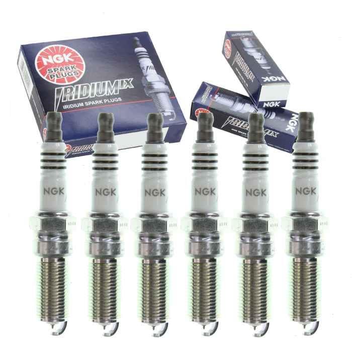 6 pc NGK Iridium IX Spark Plugs compatible with Chevrolet Traverse 3.6L V6 2009-2020