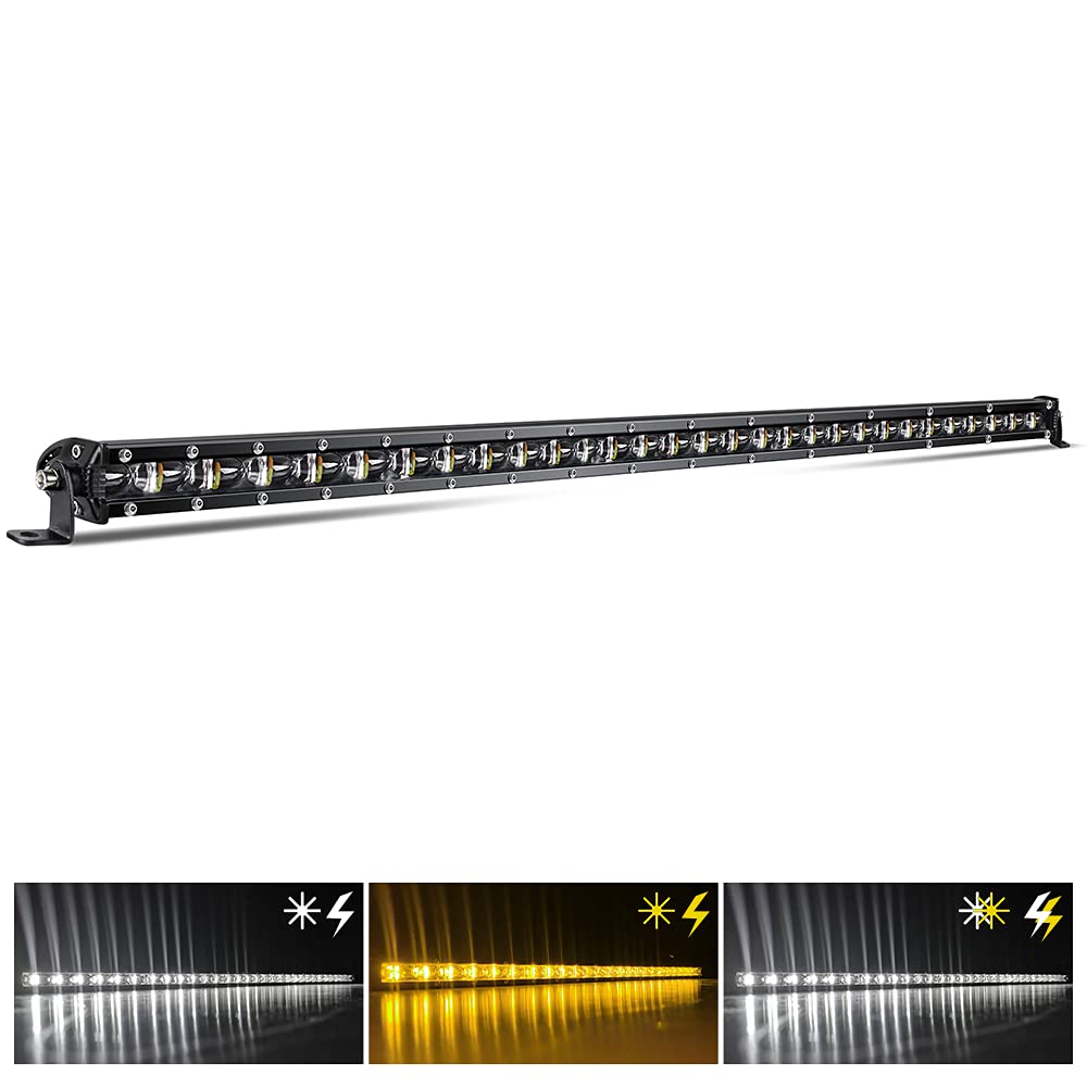 Co Light Led Light Bar Single 32 Inch Slim Single Row Lightbar Driving Combo Beam Off Road Fog Work Lights With Mounting Bracket