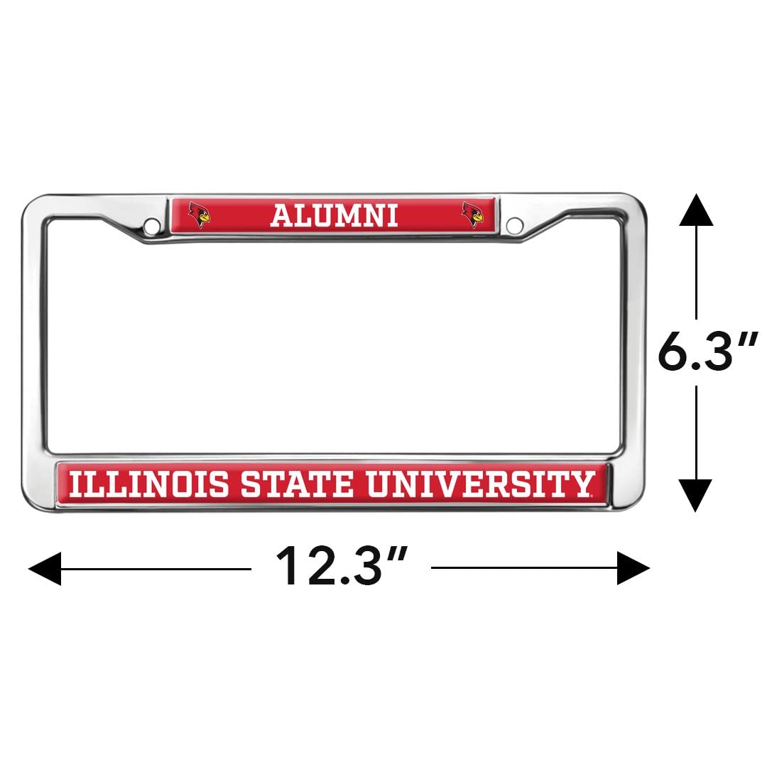 Illinois State University Alumni Logo Full Size Standard License Plate Metal Frame