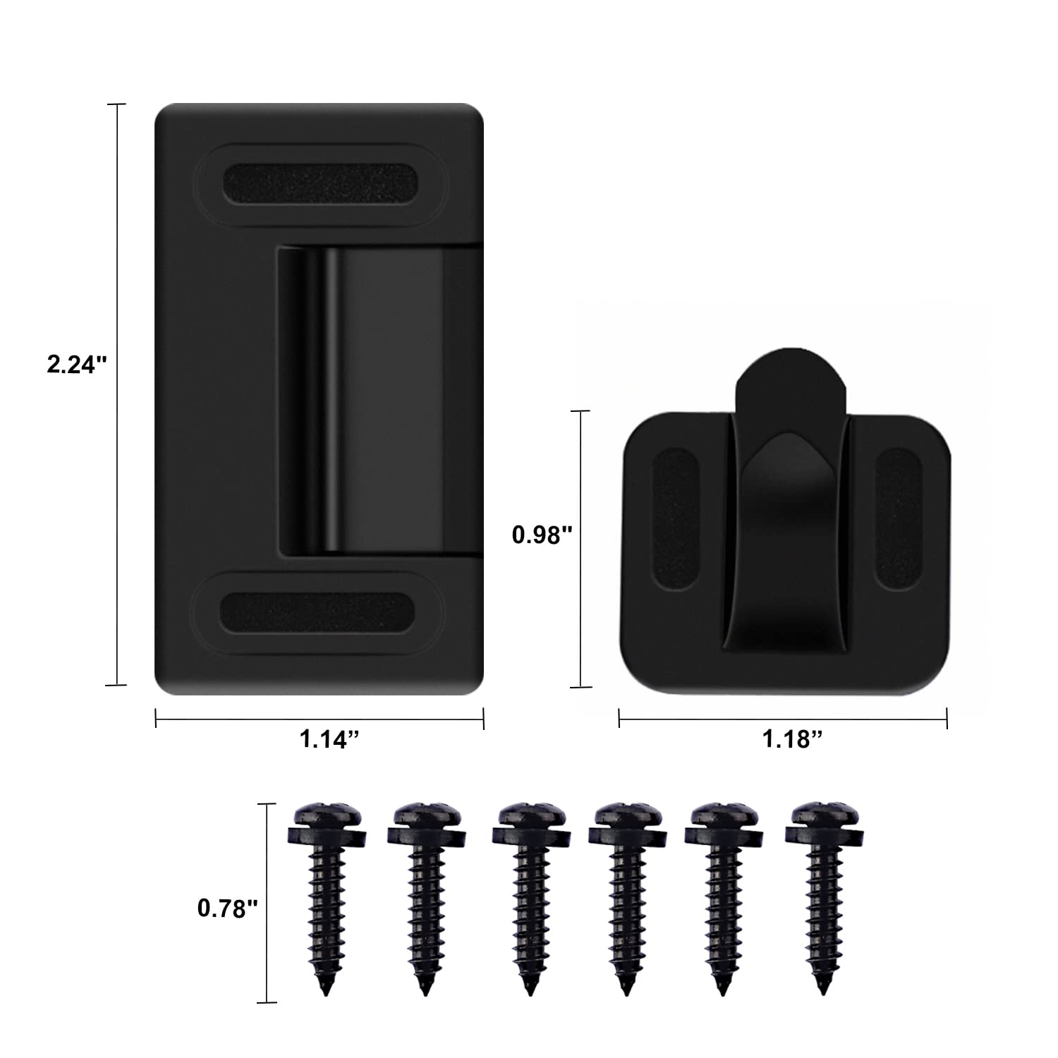 Left Metal Rv Screen Door Latch Kit, Left Hand Handle For Camper, Motorhome, Travel Trailer