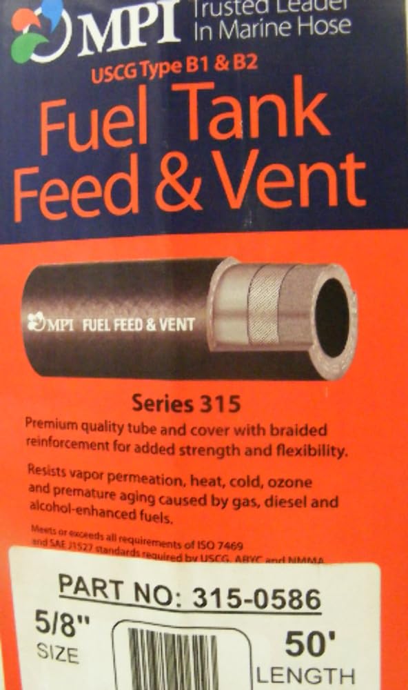Sierra 116-315-0586 Shields Hose Silverado 2000 Outboard Fuel Hose - 5/8'' X 50'