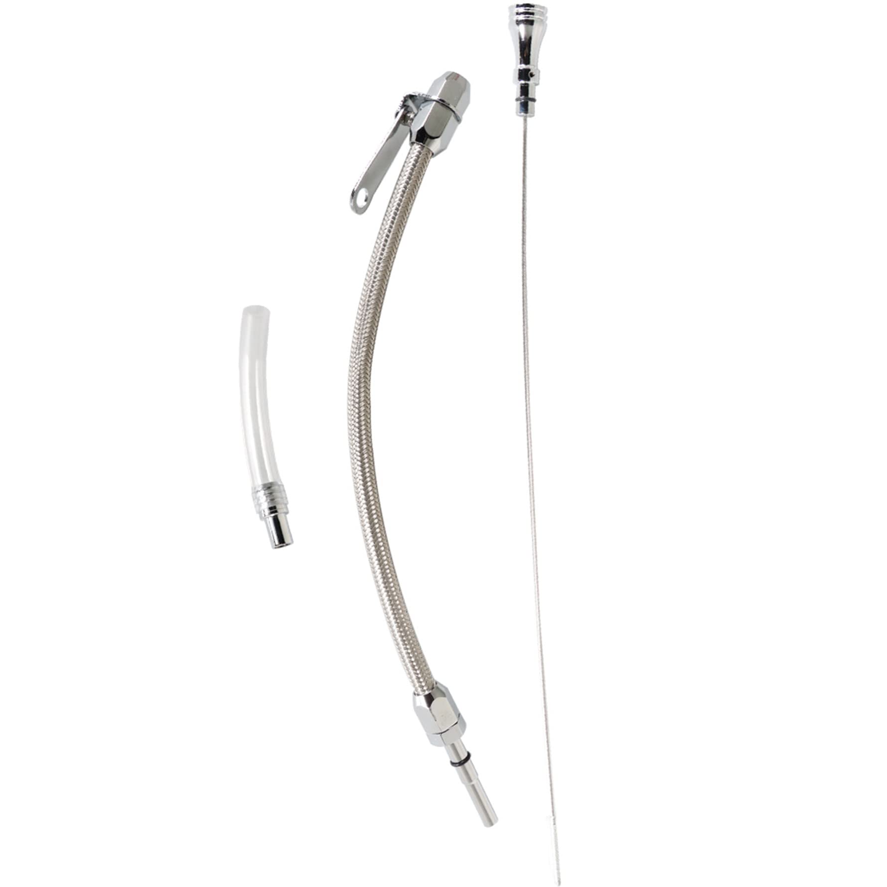 Munirater Ls Flexible Stainless Oil Dipstick Replacement For Lsx Ls1 Ls2 Ls6 4.8L 5.7L 6.0L 6.2L