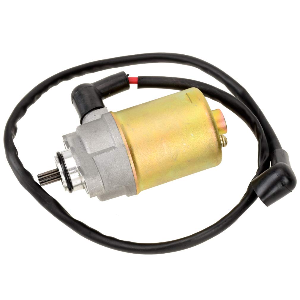 Hiaors 10 Teeth Starter Motor For Tao Tao Jonway Sunl Roketa Baja Peace Sports Gy6 47Cc 49Cc 50Cc Chinese 4-Stroke Qmb139 Engine Scooter Moped Parts