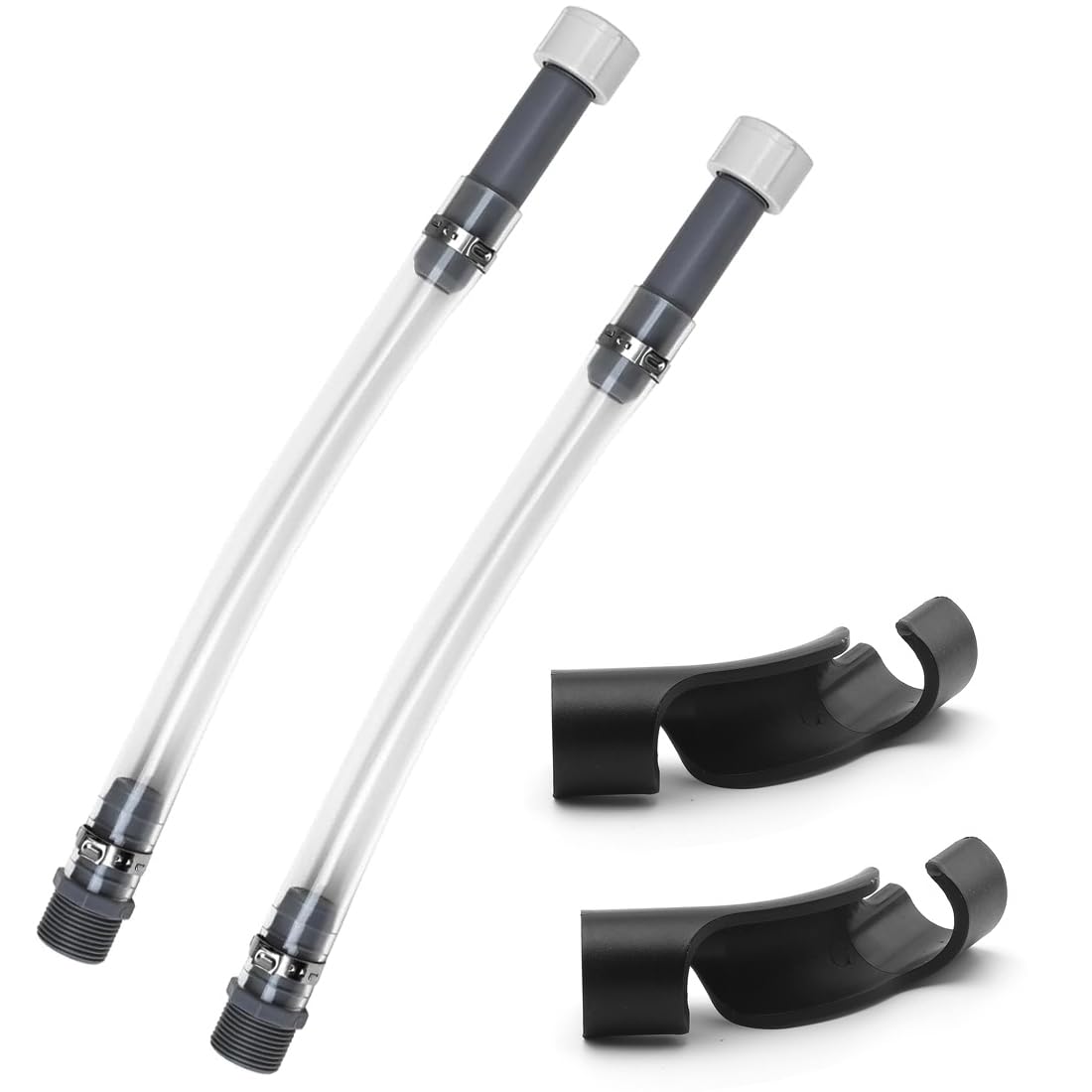 Gas Can Spout Replacement 3/5/5.5 Gallon Gas Cans Racing Fuel Jug Hose Kit Vp Fuel Can spout With Bender Pack of 2