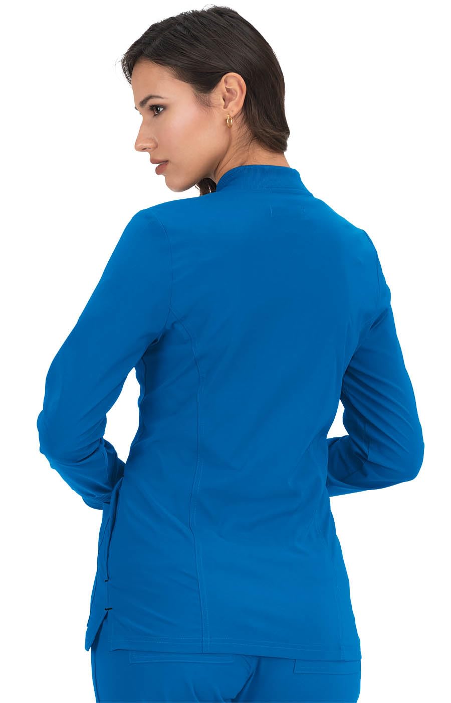 Koi Basics Andrea Women'S 4-Pocket Stretch Jacket Royal Blue Xx-Small