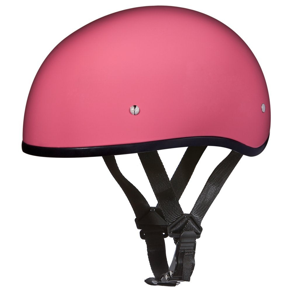 Daytona Helmets Half Skull Cap Motorcycle Helmet - Dot Approved Hi-Gloss Pink] Xs]