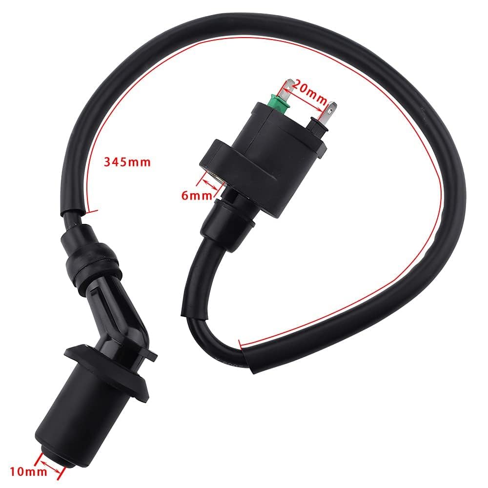 Alonegoer Gy6 Racing Ignition Coil Ssr 125 A7Tc Spark Plug Wire For 50Cc 150Cc 110Cc 125Cc 80Cc 90Cc Moped Scooter Atv Go Kart Pit Dirt Bike Engine Motorcycle High Performance Parts