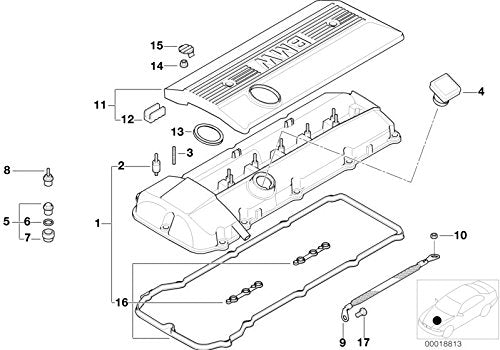 11120030496 -Set Of Profile Gaskets