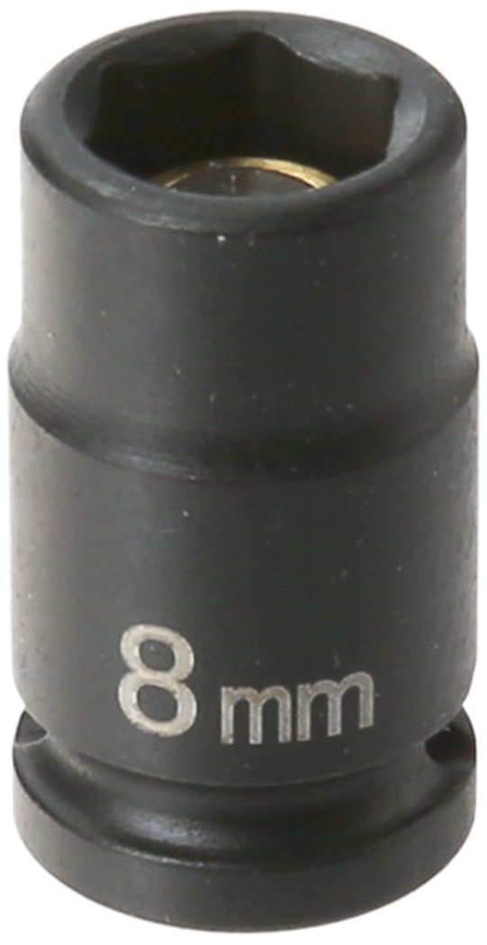Grey Pneumatic (908MG) 1/4&quot; Drive x 8mm Magnetic Standard Socket