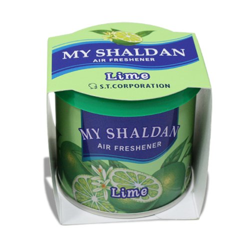 My Shaldan Japanese Air Freshener Cans - Lime Scented, Pack of 24, Ideal for Car Cup Holders