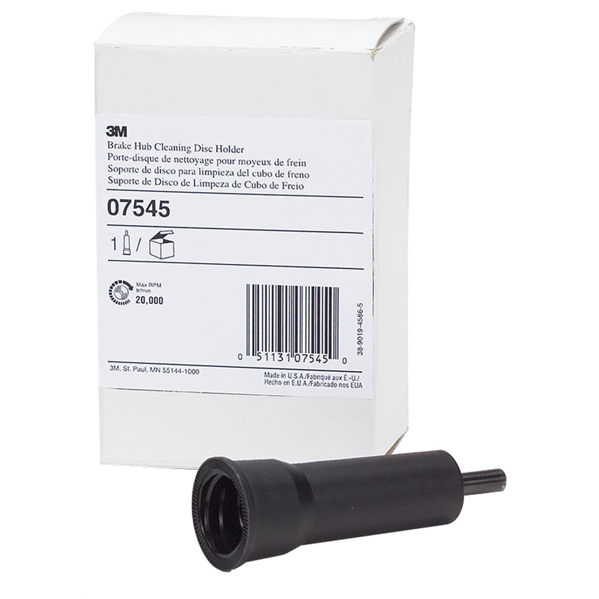 3M Cx-Dr Brake Hub Cleaning Disc Holder 07545, Black