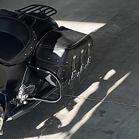 Black Rear Engine Protect Guard Highway Crash Bars Compatible with Indian Chief Chieftain Springfield Vintage Dark Horse Roadmaster 2015-2024