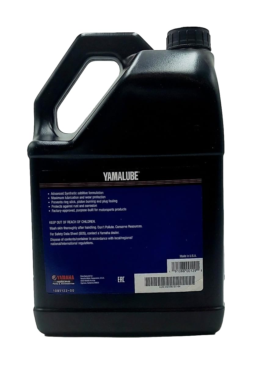 Yamaha Original OEM Yamalube LUB-2STRK-S1-04 2 Stroke Hi Performance All Purpose 2S Engine Oil Yamalube OEM - 1 Gallon