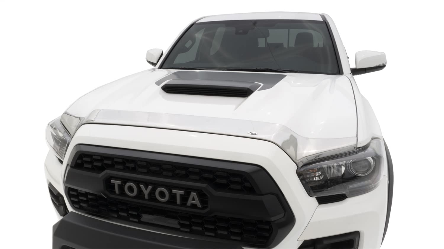 Auto Ventshade [Avs] Aeroskin Hood Protector | Low Profile / Flush Mount | Chrome, 1 Pc | 622079 | Fits 2016 - 2022 Toyota Tacom