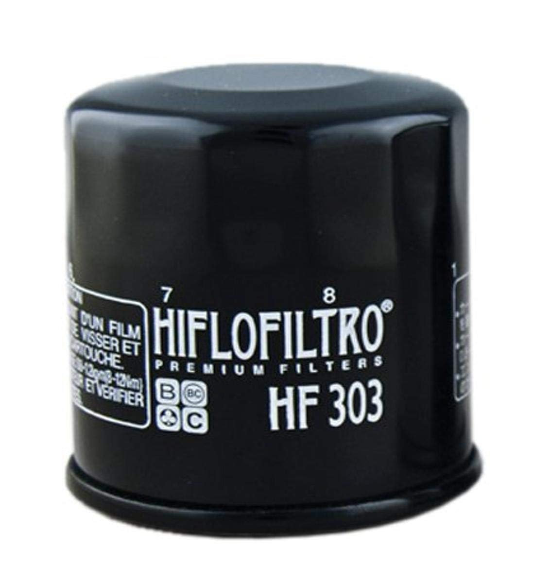 HiFloFiltro HF303-4 Black Standard Premium Oil Filter, 4-Pack