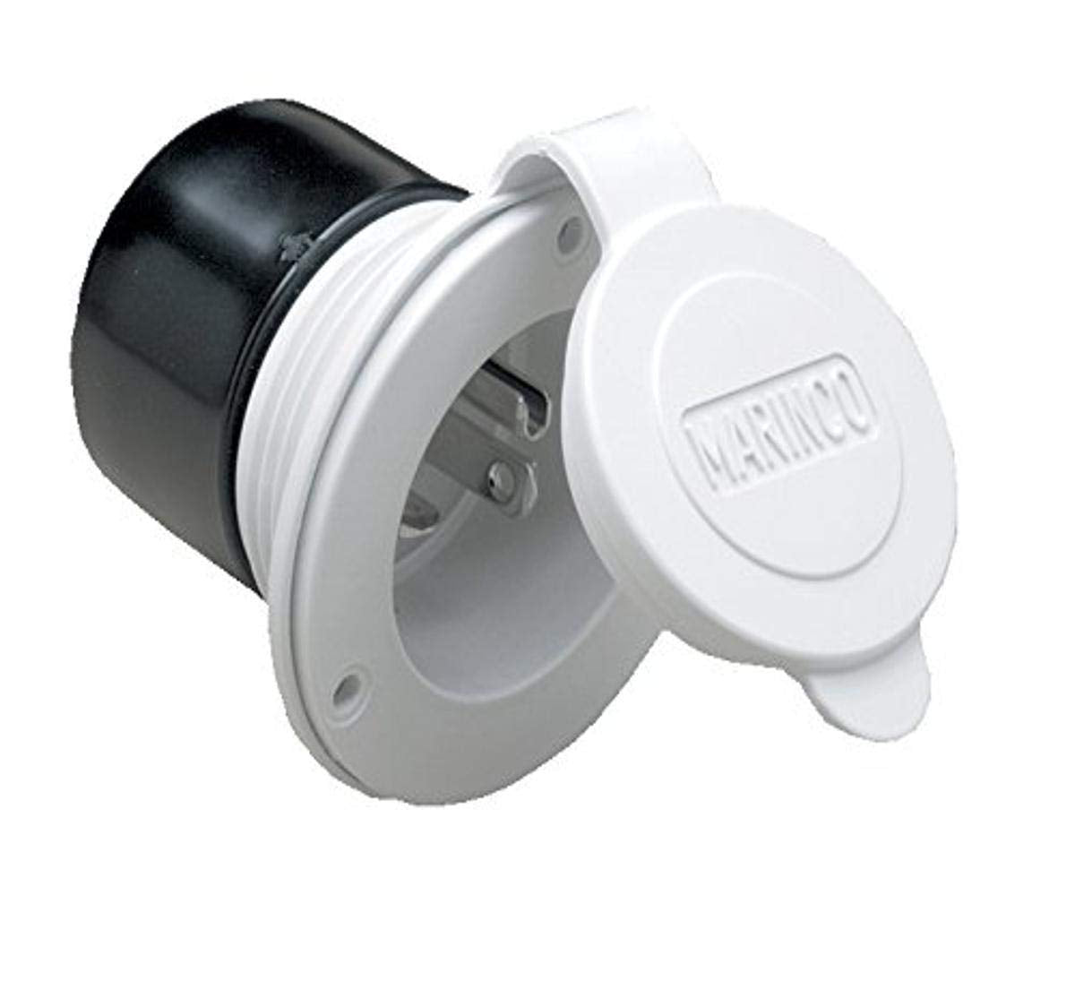 Parkpower By Marinco 200Bbiw.Rv Rv Front Mount 20 Amp, 125V White Power Inlet