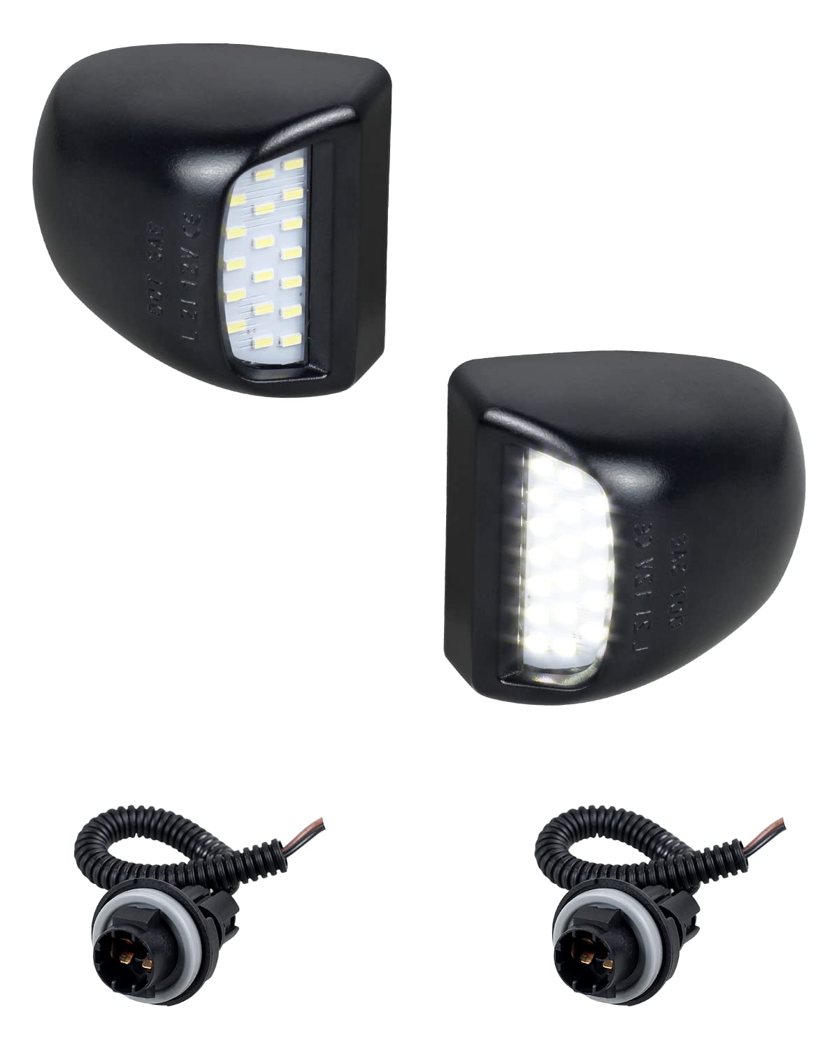 Ruxifey License Plate Led Lights Tag Light Lamp Assembly With Socket Compatible With Silverado Suburban Tahoe Gmc Sierra 1500 25