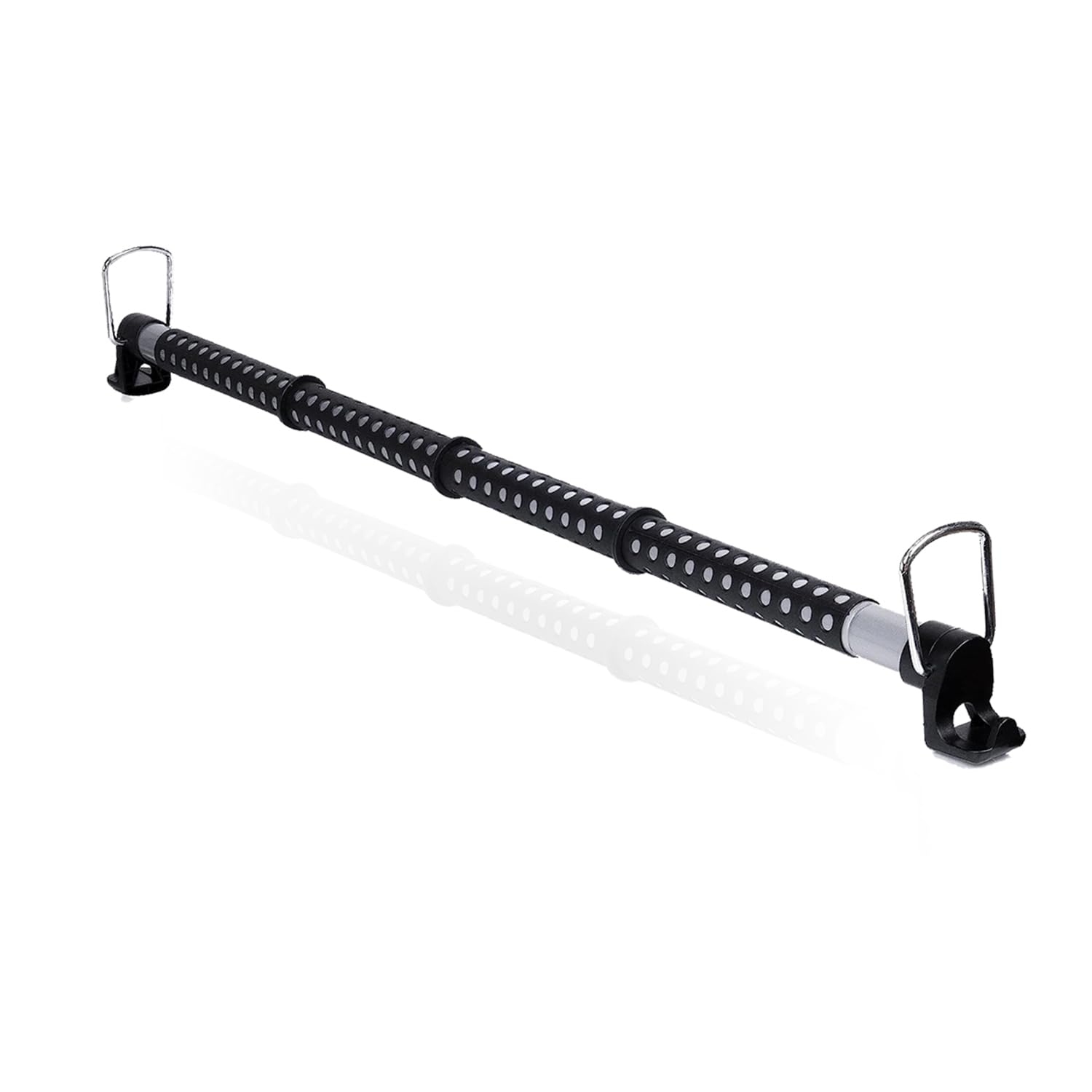 Zento Deals Heavy Duty Expandable Clothes Bar Car Hanger Rod- Convenient Classic Black Combines with Strong Metal and Rubber Gri