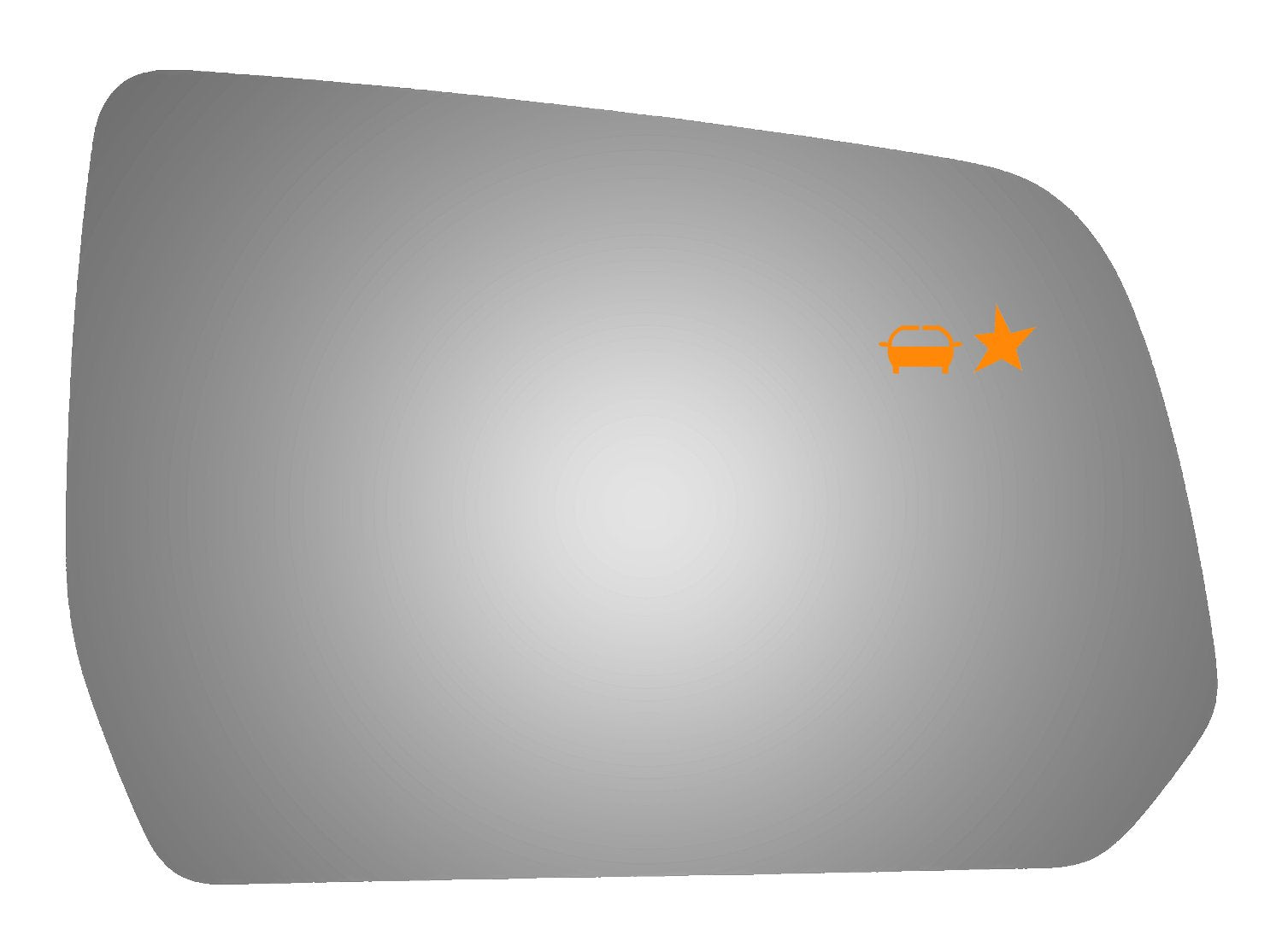 Burco 5693BC Convex Door Mirror Glass for 2017 GMC Acadia