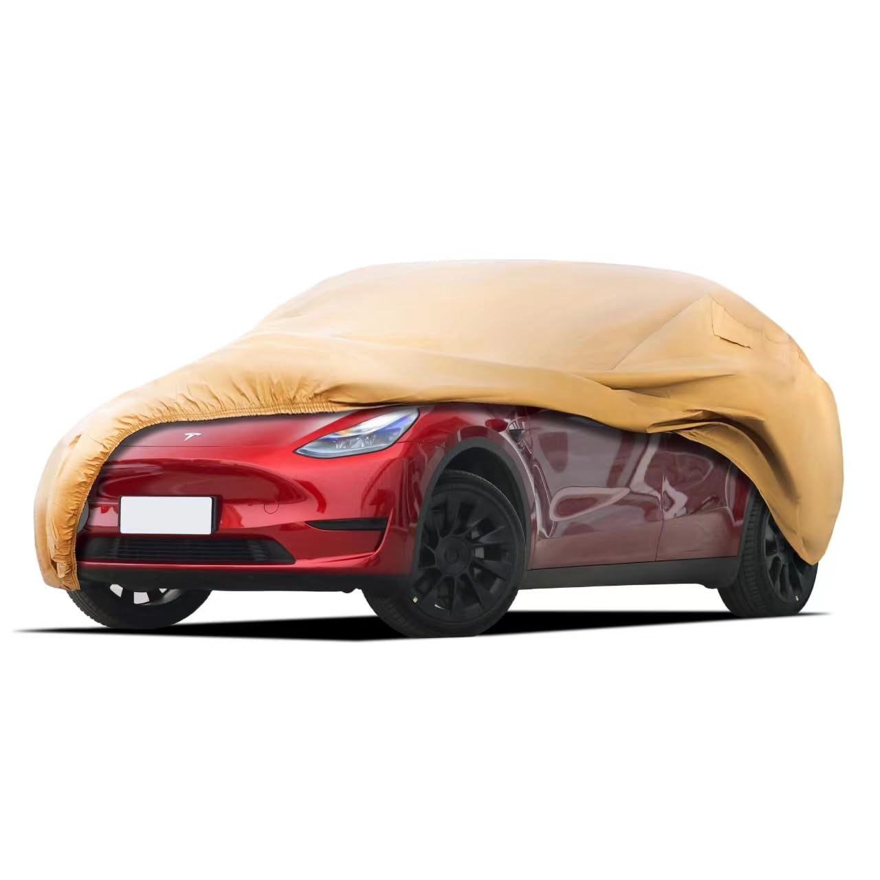 Jurmon Heavy Duty Outdoor Car Cover Custom Fit For Tesla Model Y,Windproof All Weather Waterproof Sun Rain Uv Dust Snow Protecti