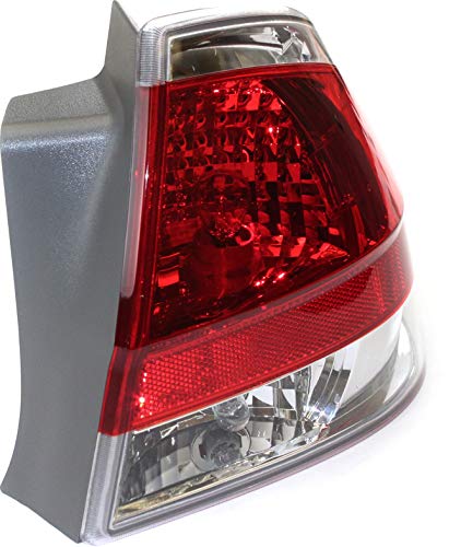 Evan-Fischer Tail Light Assembly Compatible With 2008 Ford Focus Coupe/Sedan Passenger Side