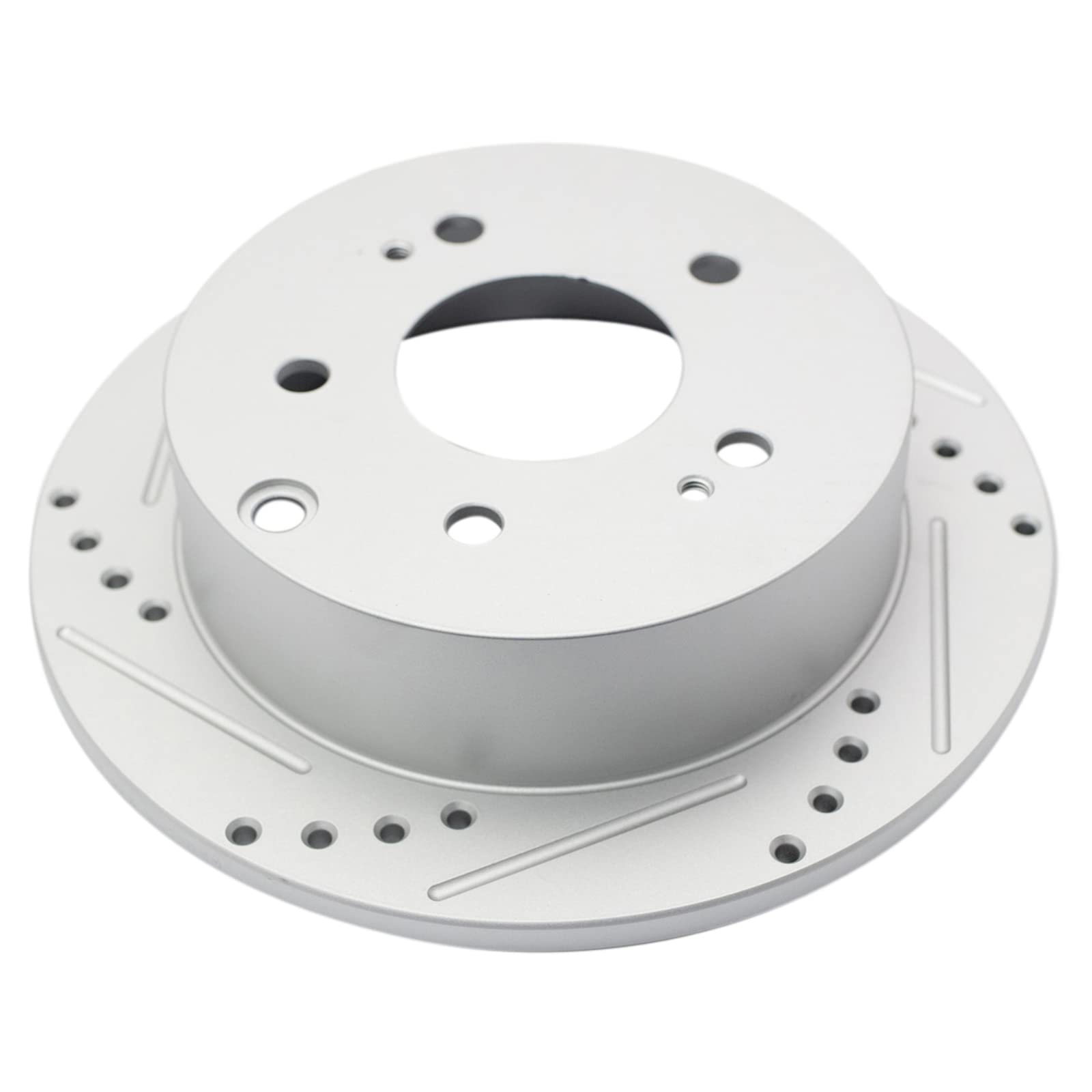 Trq Rear Performance Brake Rotors Set Premium G-Coated Compatible With 2006-2012 Mitsubishi Eclipse 2004-2012 Galant