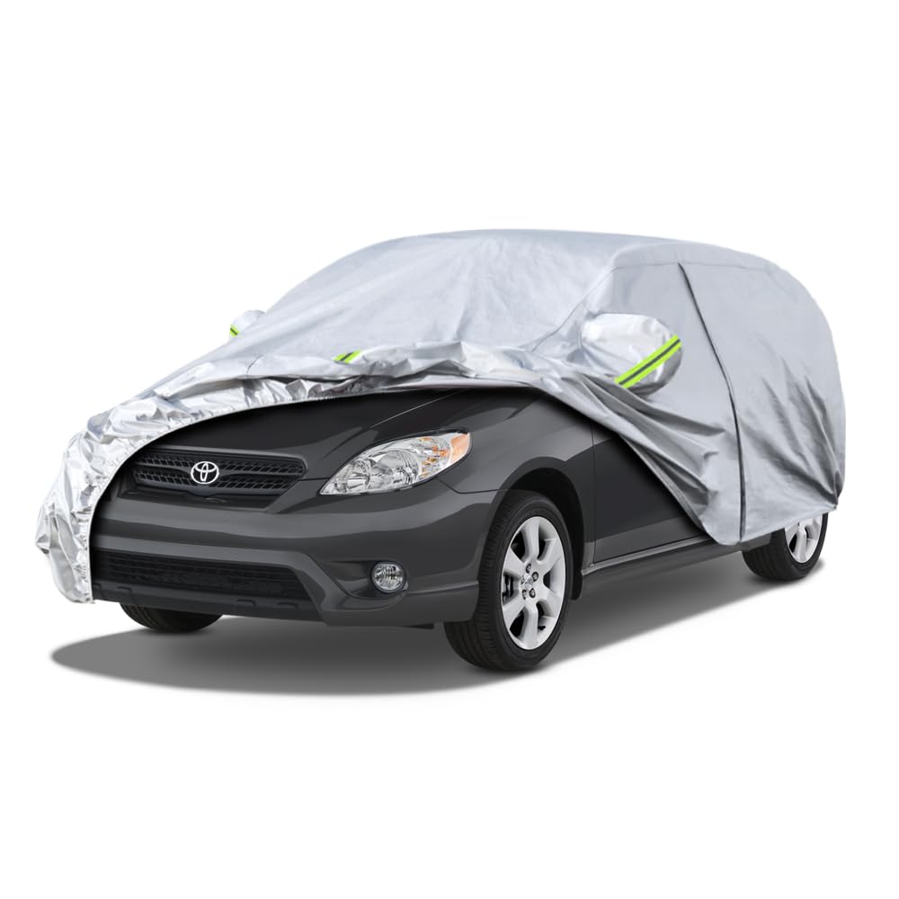 Kaugung 6 Layers Car Cover Custom Fit Toyota Matrix (2002-2014), Waterproof All Weather Resistant Outdoor Indoor Sun Rain Dust S