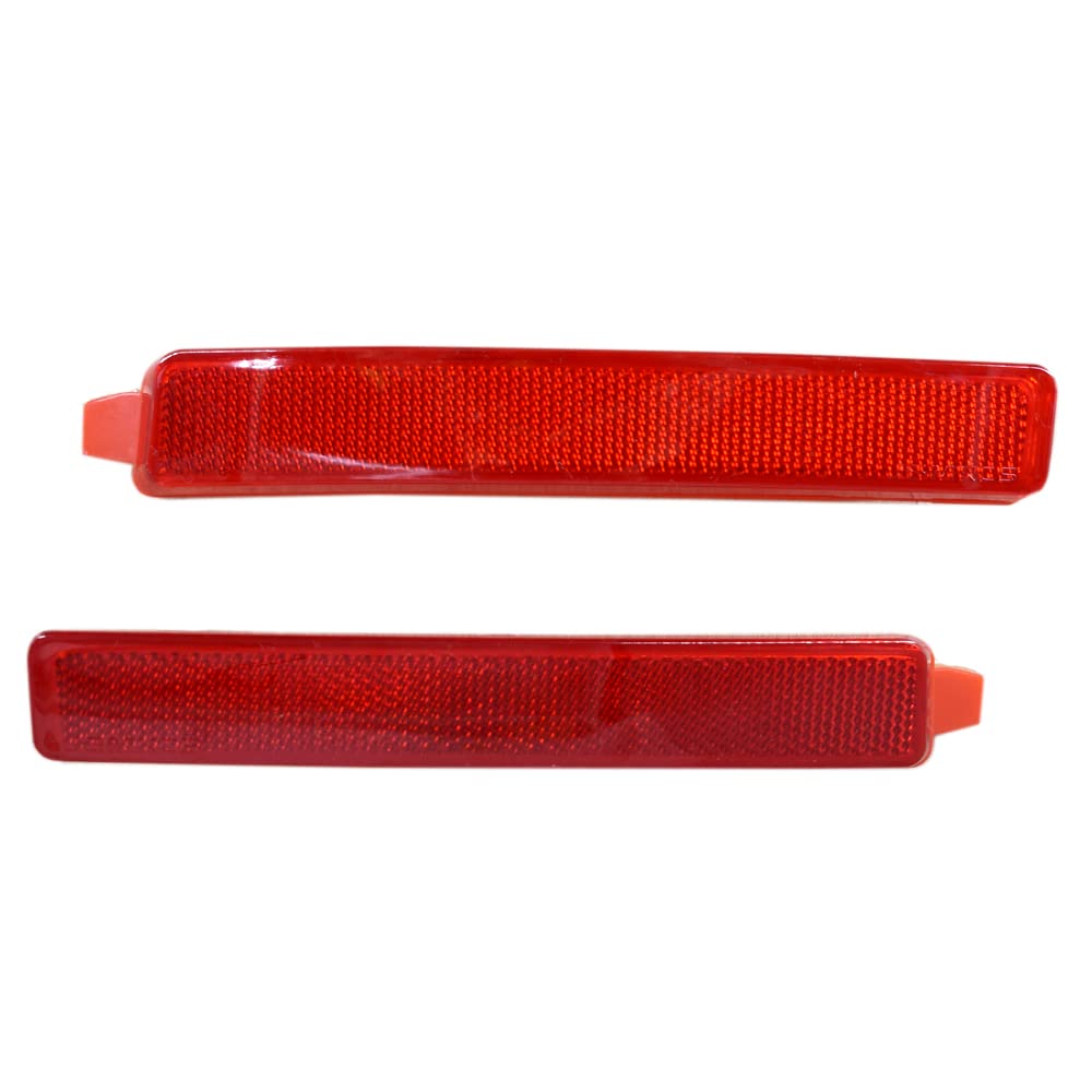 Rear Bumper Reflector Light Lamps Left and Right Side Fits for 2010-2016 Cadillac SRX 2009-2012 Chevy Traverse 2007-2015 GMC Aca