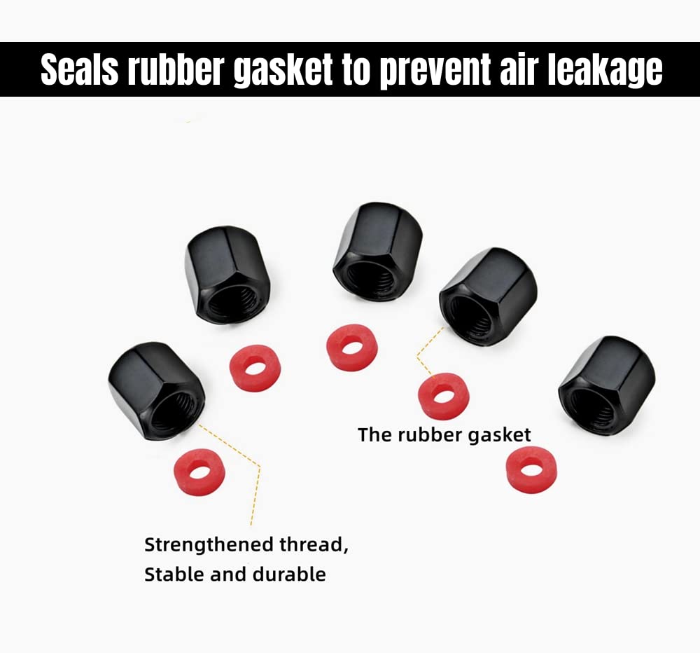 Car Tire Valve Stem Caps Metal Air Valve Cap for Accord Civic CR-V URV Pilot EX EX-L Trim Accessories,Corrosion and Wear Resista