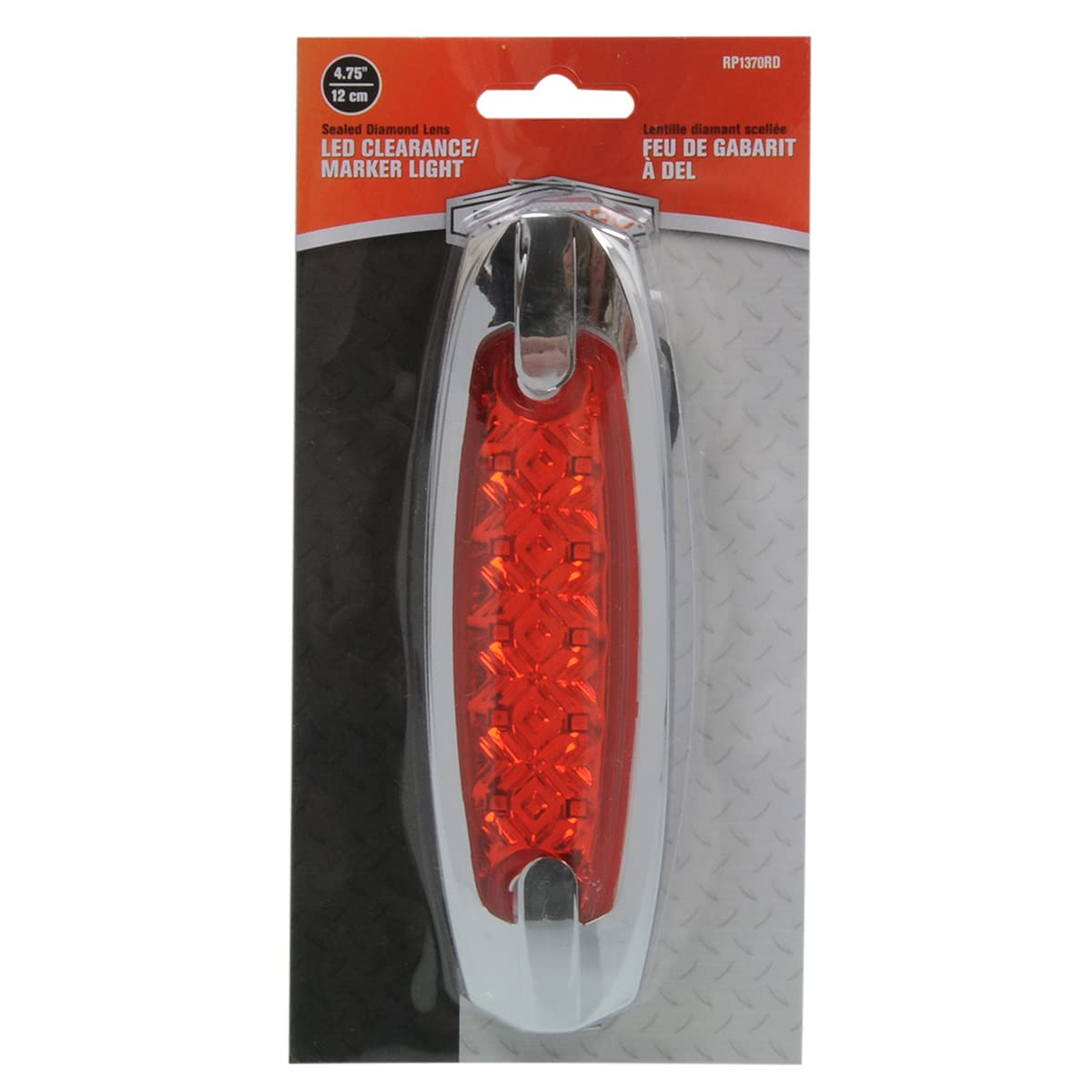 Diamond Lens Red Light With Chrome Base