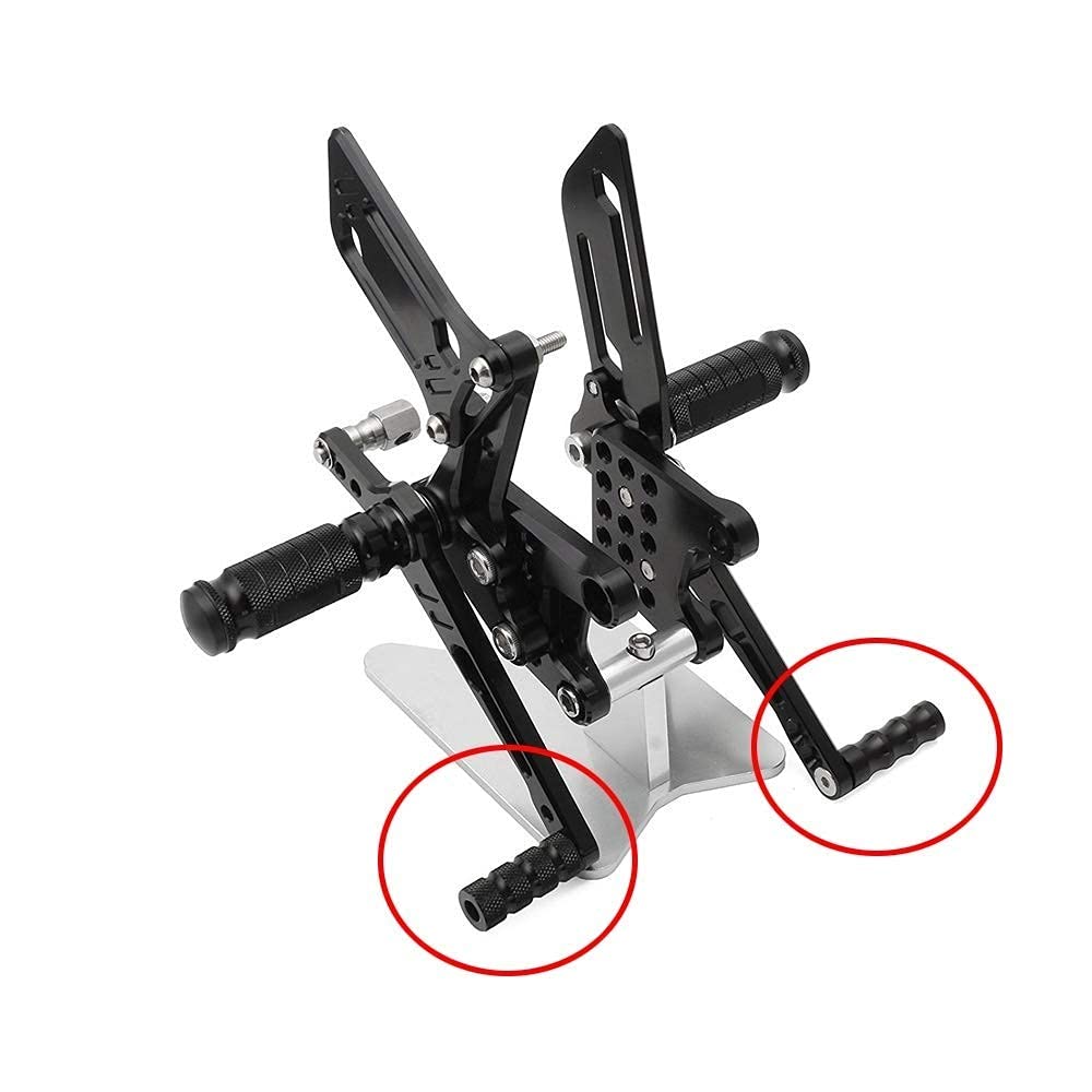 CNC Motorcycle Knurled Shifter Peg Anti-Skid Gear Shift Brake Lever Foot Pegs Pedal 6mm Hole Front Footrests Footpeg Rearsets Fo